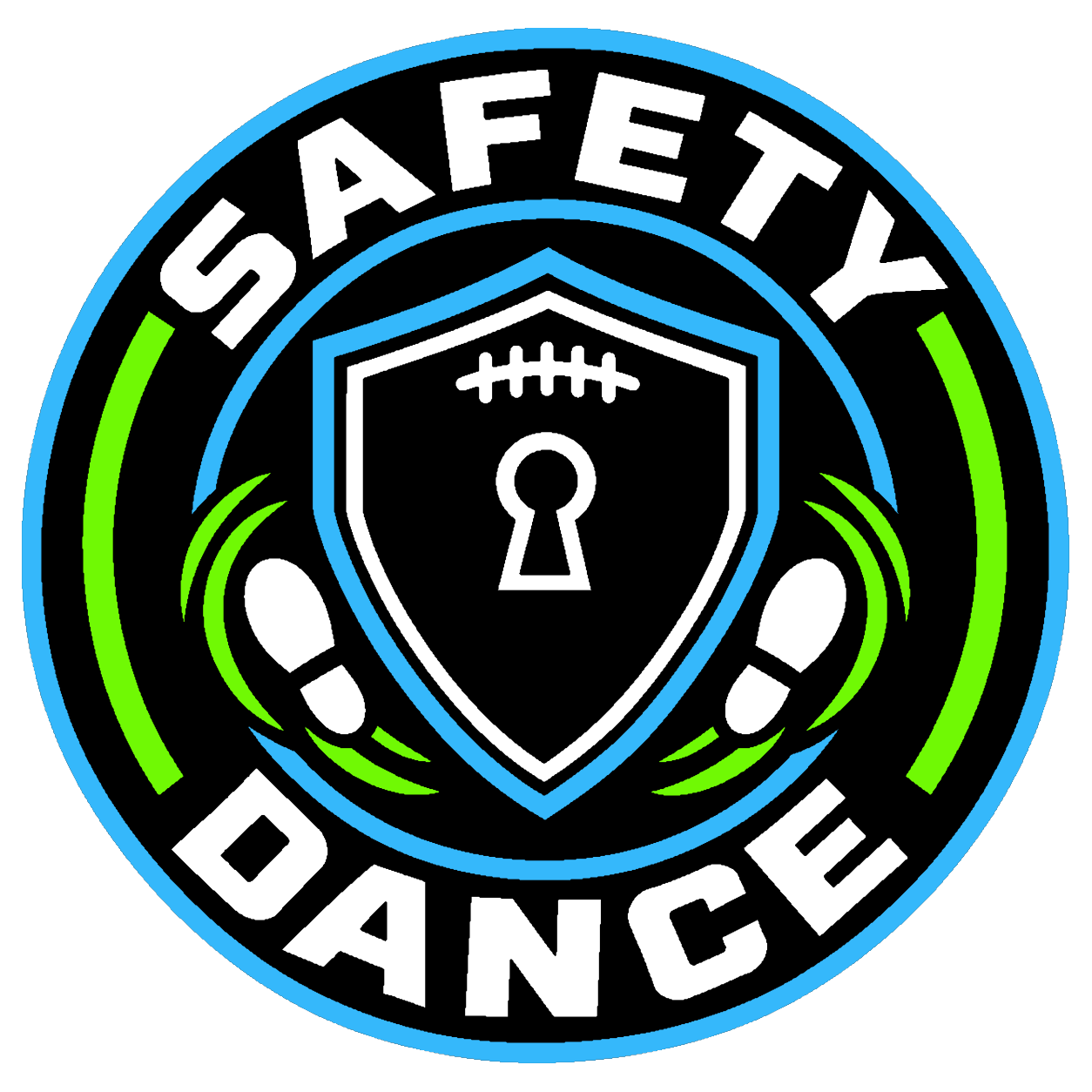 Safety Dance custom fantasy logo example